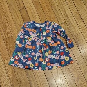 Hanna Andersson Blue Floral Dress 3T
